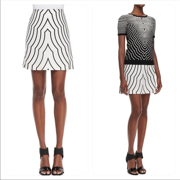 Marc Jacobs Radio Waves Print Skirt - Picture 3 of 4